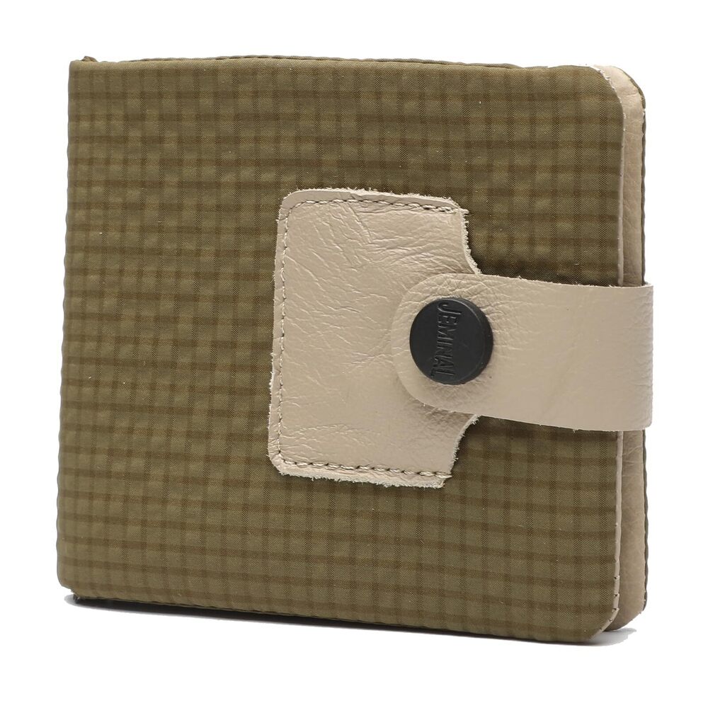 8077 Slim Bright Textured Wallet Nylon Outdoor Travel Soft Light Weight